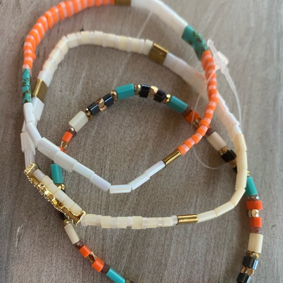 Anthropologie three layer bracelet - Picture 5 of 11